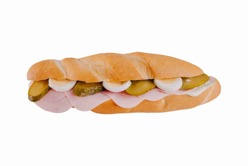 Bageta šunková s dresingom 250g