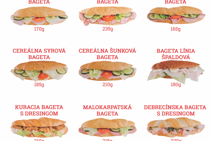 ponuka bagety 20ks 135g 4+0