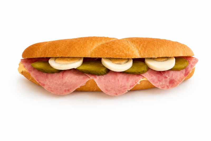 Rožok Šunkový s dressingom 130g